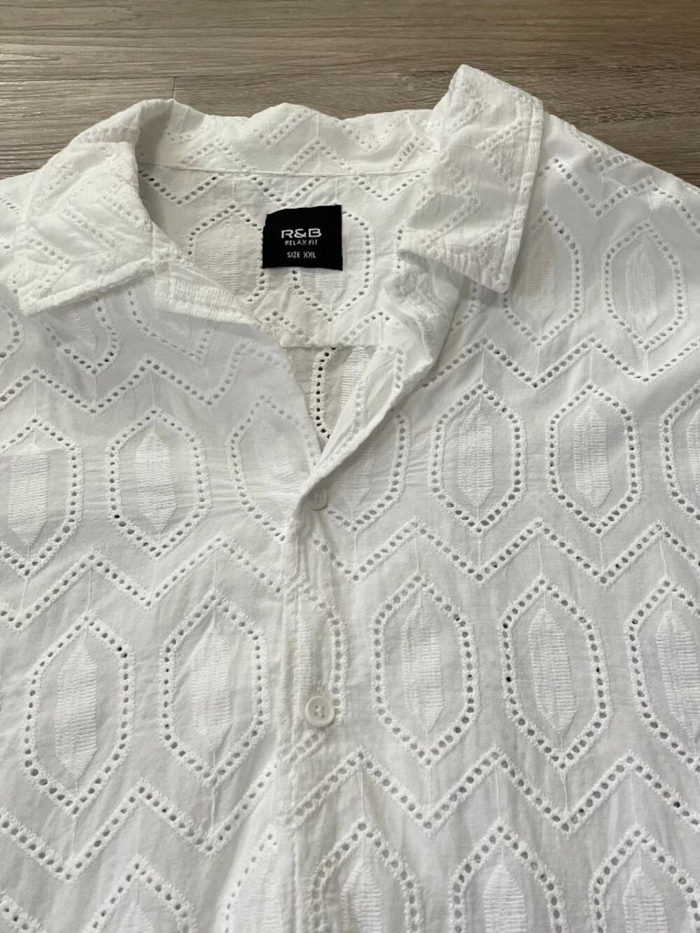 Eyelet Cotton Shirt XXL